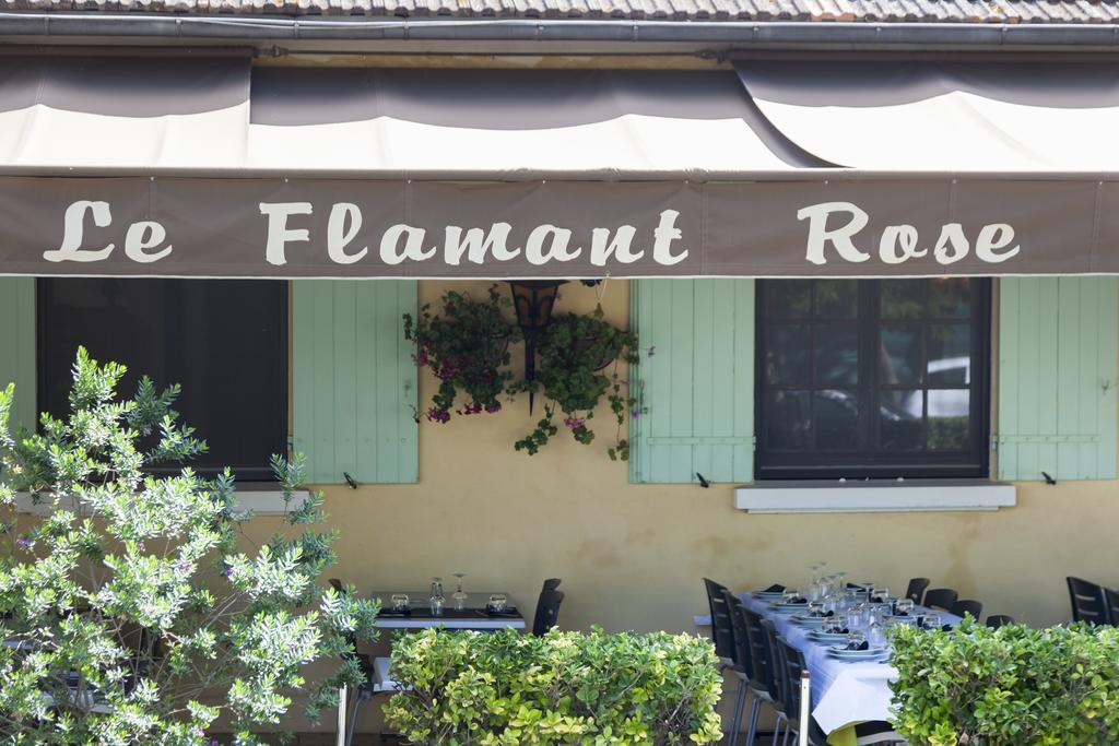 Logis Hotel Restaurant Le Flamant Rose Camargue Albaron Exterior foto