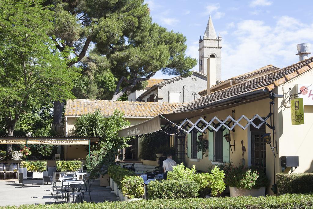 Logis Hotel Restaurant Le Flamant Rose Camargue Albaron Exterior foto