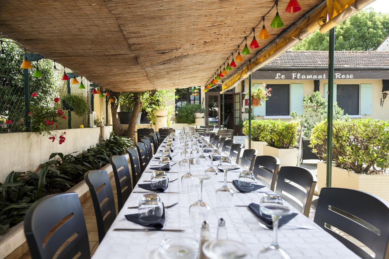 Logis Hotel Restaurant Le Flamant Rose Camargue Albaron Exterior foto